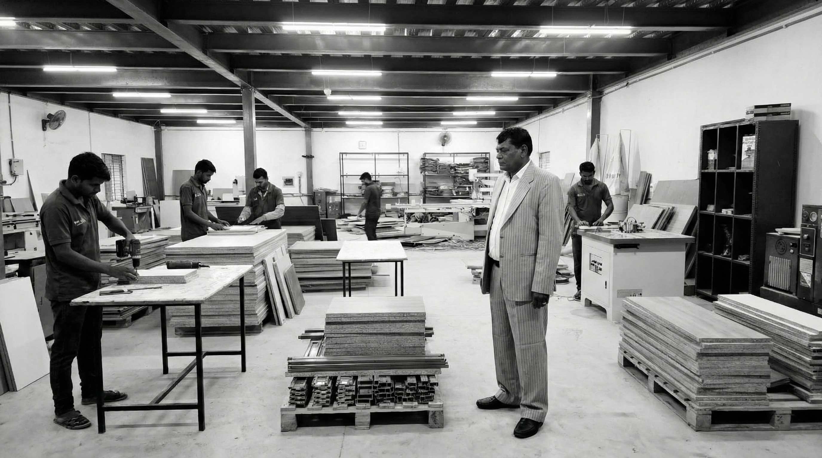 Ergon Xlu manufacturing facility floor, Hyderabad